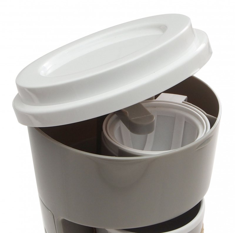 簡約單杯自動滴濾式咖啡機 0.35L [灰色] (CM111)