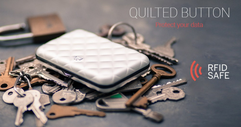 OGON Qulited Button 法國 菱格防盜RFID錢包 歐洲熱賣 – 法國進口