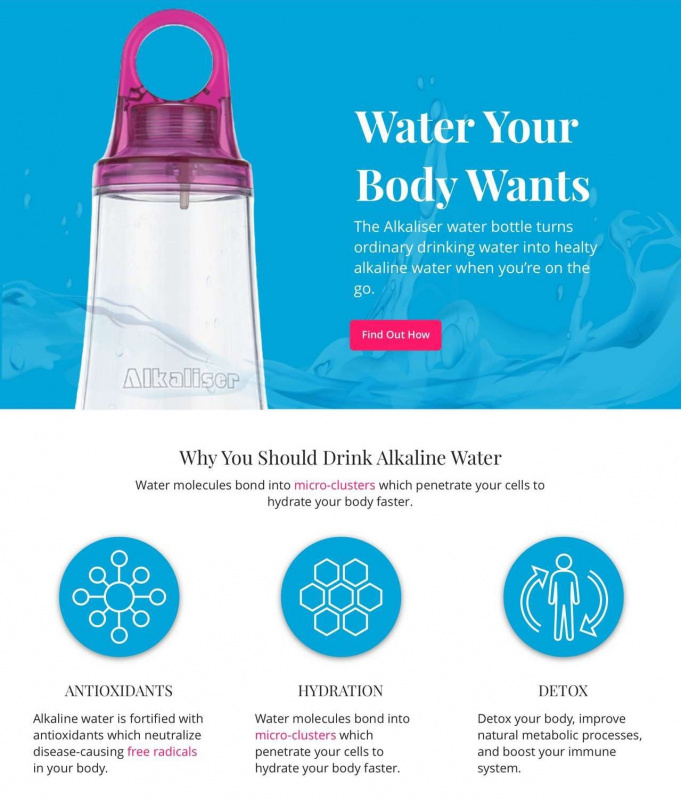 韓國鹼性礦物水樽