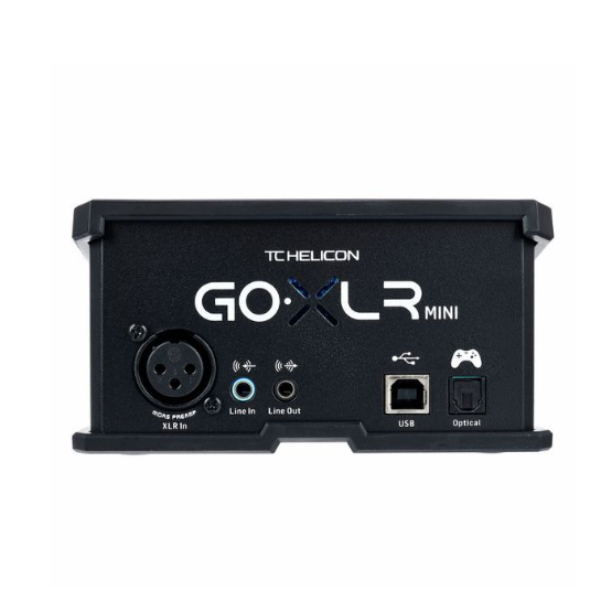 TC-Helicon GO XLR MINI Interface 錄音器 混音器