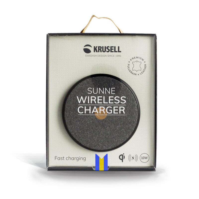Krusell - Tanum Wireless Charger 10W 無線快速充電器 - Grey (KSE-61393)