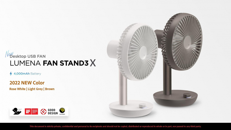 【香港行貨 一年保養】LUMENA N9 Fan Stand 3x 搖頭無缐風扇