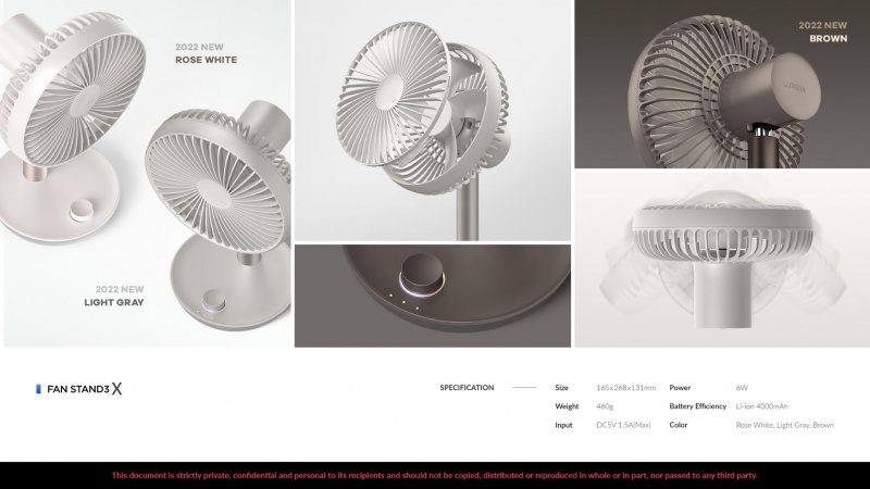 【香港行貨 一年保養】LUMENA N9 Fan Stand 3x 搖頭無缐風扇