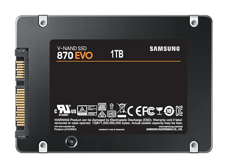 SAMSUNG 870 EVO SATA 2.5" 固態硬碟 500G/1TB/2TB/4TB