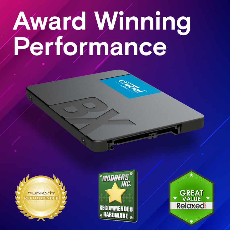 Crucial BX500 ( 500GB - 2TB ) 3D NAND SATA 2.5-inch SSD ( CT500BX500SSD1 / CT1000BX500SSD1 / CT2000BX500DDS1 )