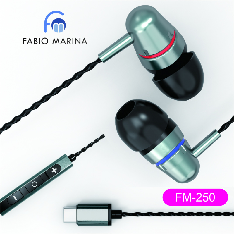 Fabio Marina 入耳式高級金屬耳機 FM-250