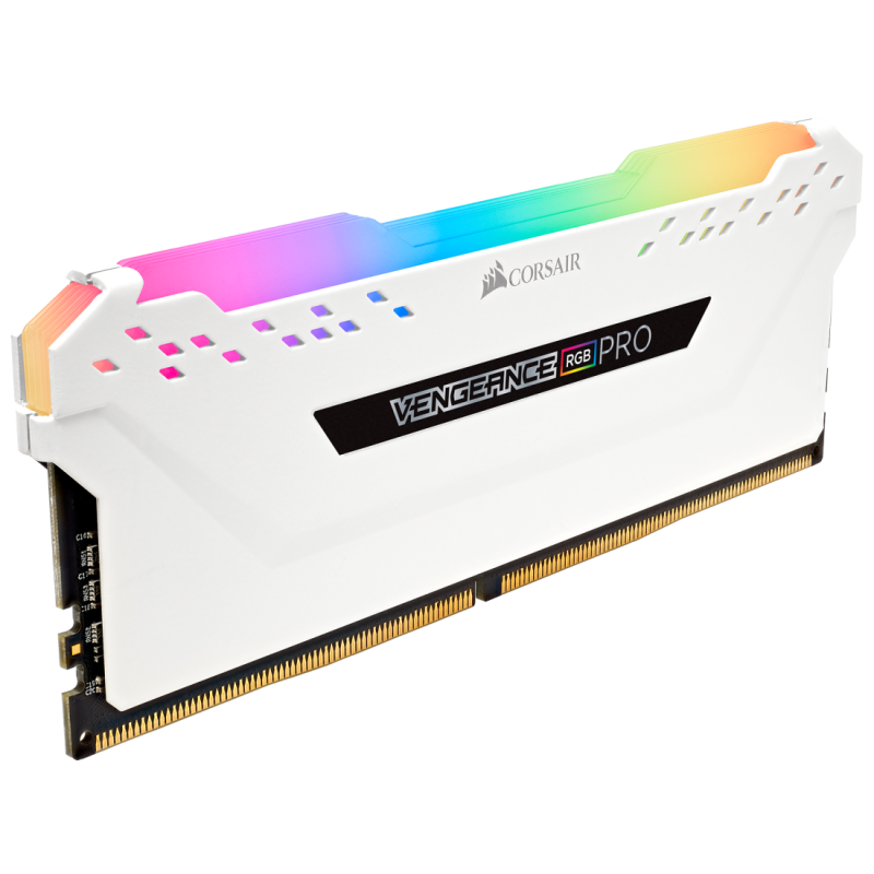 Corsair VENGEANCE® RGB PRO 32GB (2x16GB) DDR4 DRAM 3200MT/s C16 Memory Kit — Black / White (CMW32GX4M2E3200C16 / CMW32GX4M2E3200C16W)