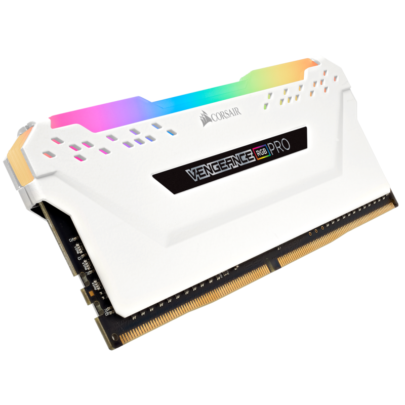 Corsair VENGEANCE® RGB PRO 32GB (2x16GB) DDR4 DRAM 3200MT/s C16 Memory Kit — Black / White (CMW32GX4M2E3200C16 / CMW32GX4M2E3200C16W)