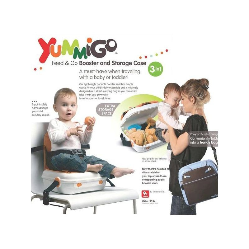 YUMMIGO2 增高椅子及收納箱-灰色 (側欄保護)