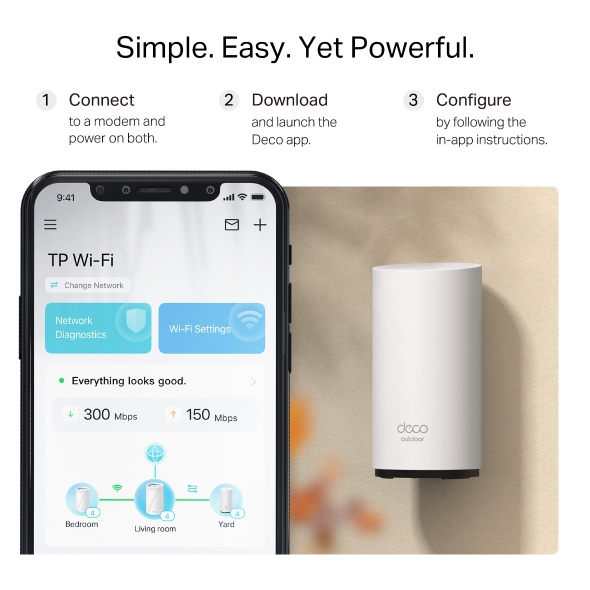 TP-Link Deco BE25-Outdoor BE5000 雙頻 室內/室外 全屋覆蓋 Mesh Wi-Fi 7 路由器 (支援2.5G光纖寬頻) TP-Link Deco BE25-Outdoor BE5000 雙頻 室內/室外 全屋覆蓋 Mesh Wi-Fi 7 路由器 (支援2.5G光纖寬頻)