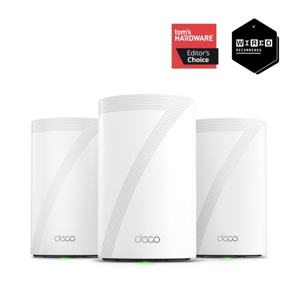 TP-Link Deco BE68 BE14000 三頻 全屋覆蓋 Mesh Wi-Fi 7 路由器 (支援10G光纖寬頻) ( 1 / 2 / 3 -pack ) TP-Link Deco BE68 BE14000 三頻 全屋覆蓋 Mesh Wi-Fi 7 路由器 (支援10G光纖寬頻) ( 1 / 2 / 3 -pack )