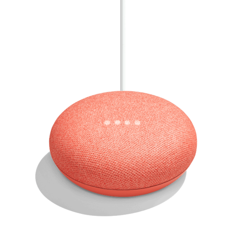 Google - Google Home Mini chalk 家居助理 橙色 Coral  speaker 喇叭
