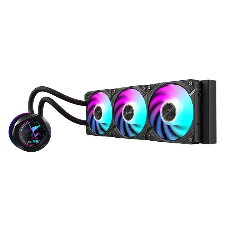 GIGABYTE AORUS WATERFORCE X II 360 ( LCD顯示一體式水冷散熱器 )