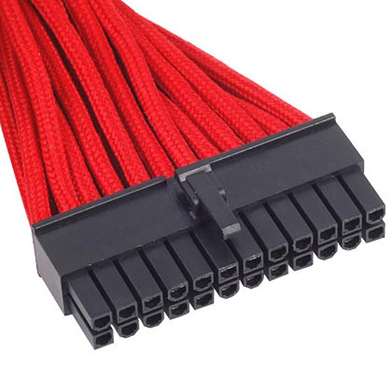 SILVERSTONE 24pin轉24pin ATX接頭 - 電源供應器線材 ( 紅 )
