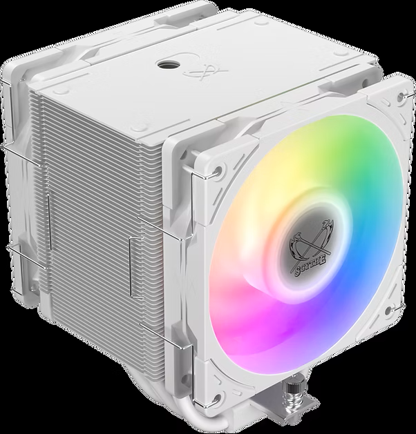 Scythe 無限六 雪彩雙風版 MUGEN 6 DUAL FAN WHITE ARGB EDITION - SCMG-6000DWR