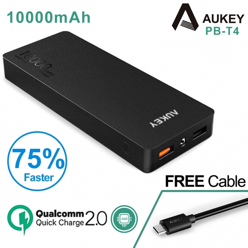 Aukey 10000mAh Power Bank Portable Quick Charge 2.0