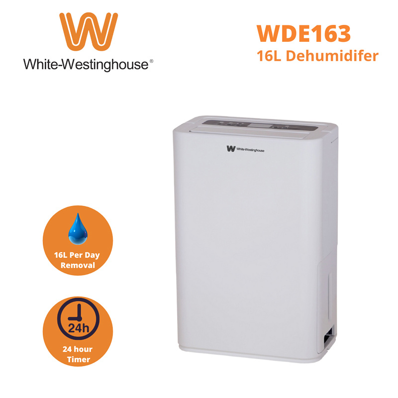 White-Westinghouse 威士汀 WDE163 16公升 抽濕機 超強抽濕能力 自動除霜 連續排水 香港行貨