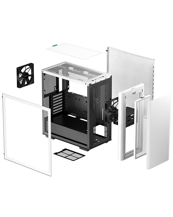 DeepCool CK500 中塔機箱 - 白色