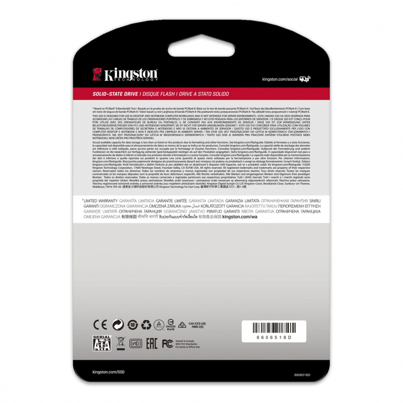 KINGSTON A400 2.5" SATA SSD 240G/480G/960G