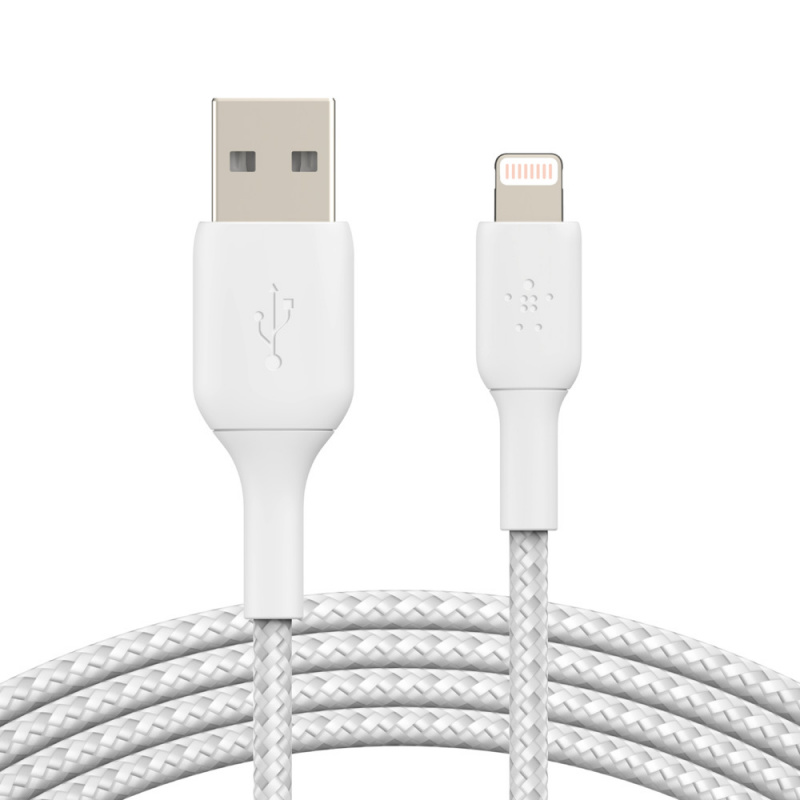 BOOST↑CHARGE™ Lightning 至 USB-A 編織線纜 (1 米  /   2米)
