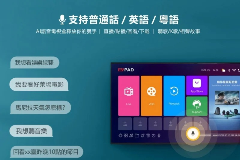 EVPAD 6P 智能語音電視盒 [4+64GB] [ 全港免運 ]