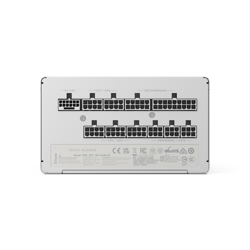 Fractal Design Ion 3 Gold 1000W ATX3.1 Fully Modular PSU ( Black : FD-P-IA3G-100 / White: FD-P-IA3G-101 ) Fractal Design Ion 3 Gold 1000W ATX3.1 Fully Modular PSU ( Black : FD-P-IA3G-100 / White: FD-P-IA3G-101 )