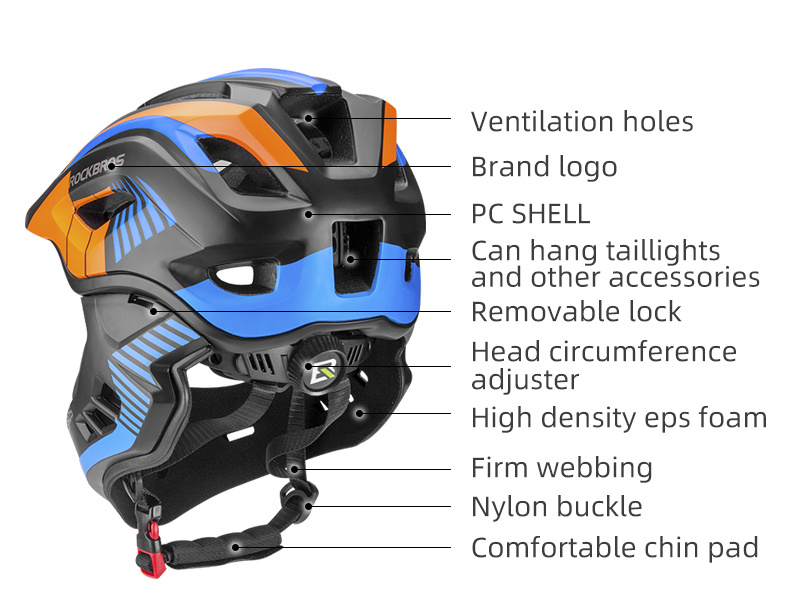 Rockbros 可分拆式 兒童單車頭盔
