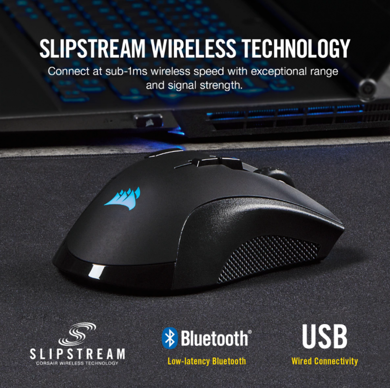 Corsair IRONCLAW RGB WIRELESS Gaming Mouse (CH-9317011-AP)