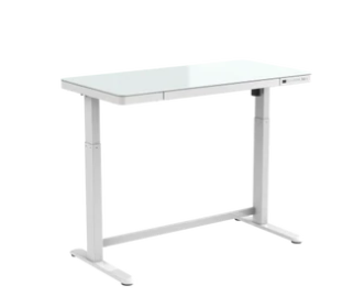KT118WH-N 多合一站立式升降桌 (白色強化玻璃桌面+白色框架)