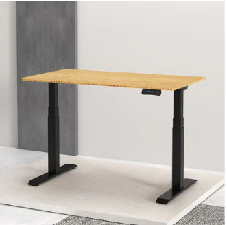 KT-200 二節式雙摩打升降桌配弧形環保竹板(站立升降桌)(專業版)