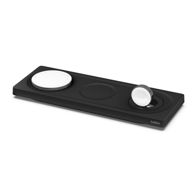 Belkin BOOST↑CHARGE™ PRO MagSafe 的 3 合 1 無線充電板 (白色/黑色)
