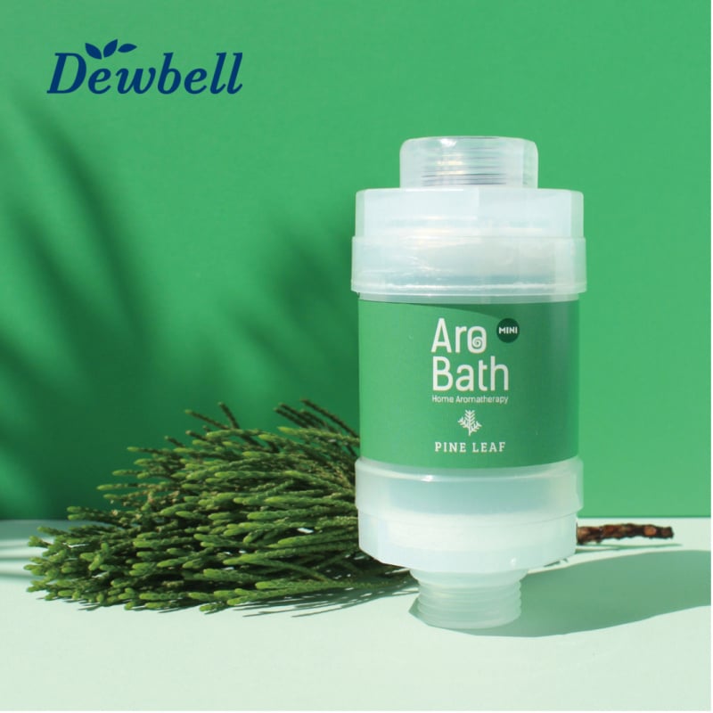 Dewbell Arobath ABM-P 迷你維他命除氯香氛沐浴過濾器 [1件裝] [松樹葉]