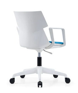 KH-346A 白色背框 固定扶手 培訓椅/會議椅
