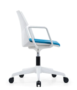 KH-346A 白色背框 固定扶手 培訓椅/會議椅