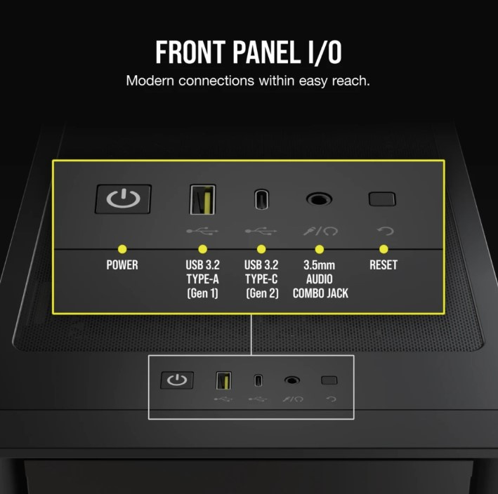 CORSAIR iCUE 4000D RGB AIRFLOW 中型強化玻璃機箱 ( ATX ) ( BLACK / WHITE )