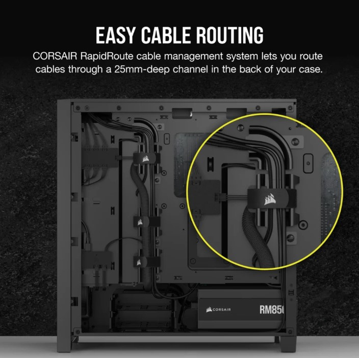 CORSAIR iCUE 4000D RGB AIRFLOW 中型強化玻璃機箱 ( ATX ) ( BLACK / WHITE )