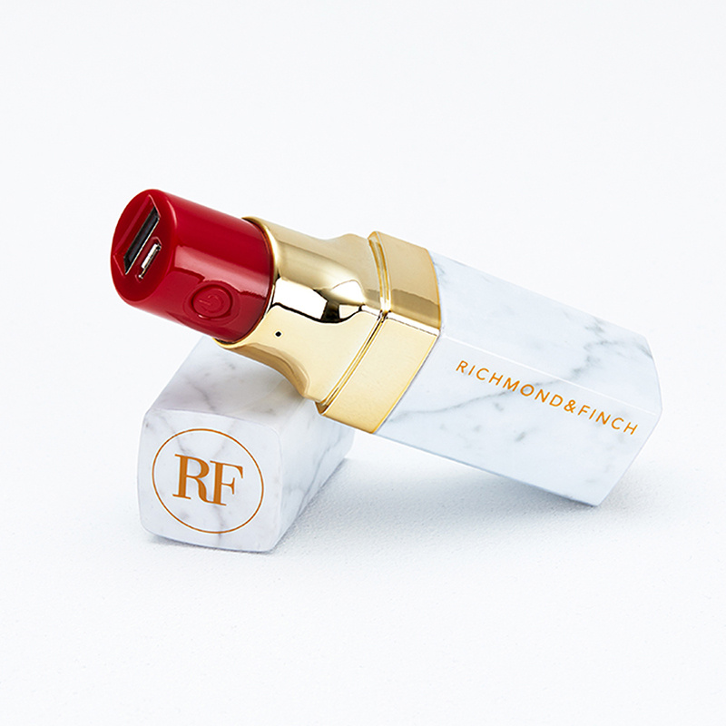 Richmond & Finch Lipstick Powerbank - White Marble (Lipstick - 014)