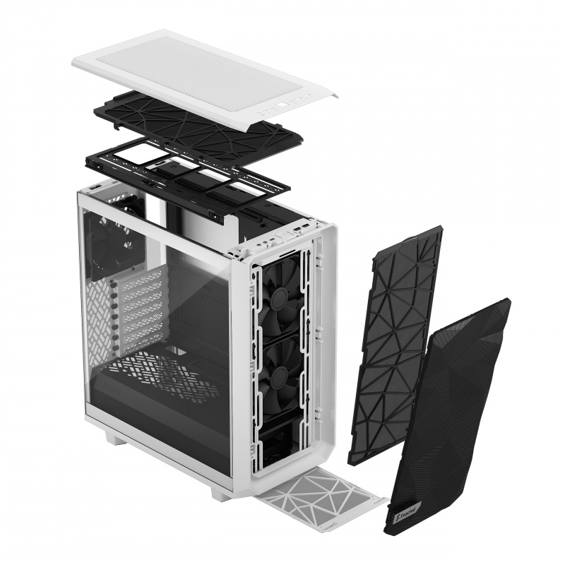 Fractal Design Meshify 2 Compact White TG Clear Tint ( FD-C-MES2C-05 ) Fractal Design Meshify 2 Compact White TG Clear Tint ( FD-C-MES2C-05 )