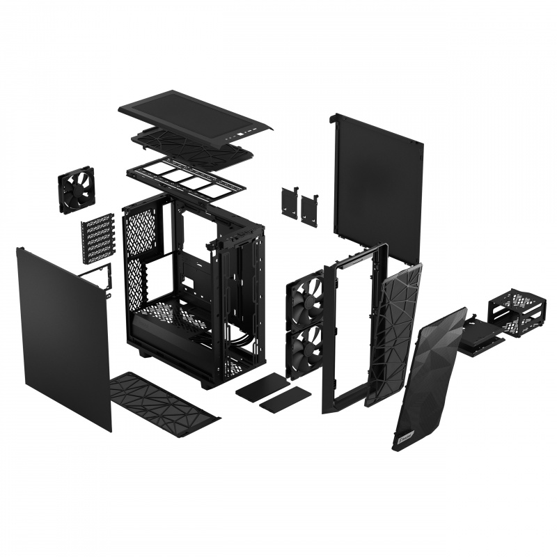 Fractal Design Meshify 2 Compact Black Solid ( FD-C-MES2C-01 ) Fractal Design Meshify 2 Compact Black Solid ( FD-C-MES2C-01 )