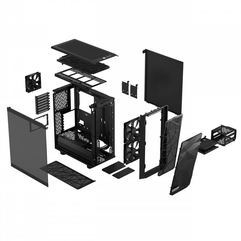 Fractal Design Meshify 2 Compact Black TG Light Tint ( FD-C-MES2C-03 )