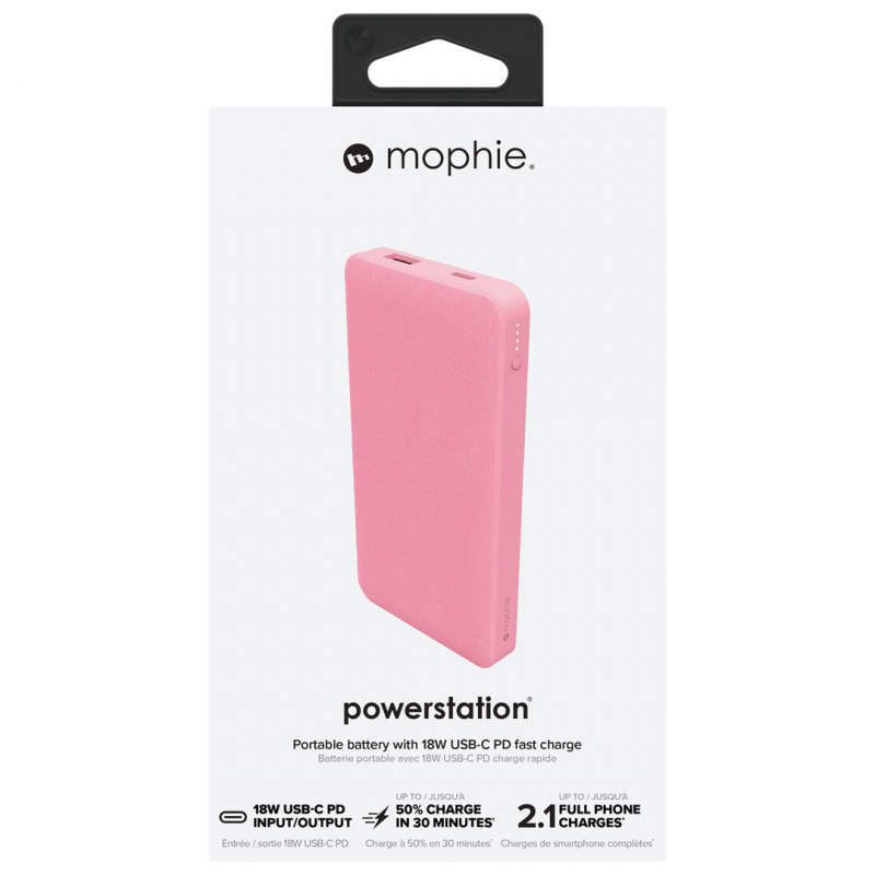 Mophie Powerstation PD 18W 10000 mAh 移動電源 – 粉紅