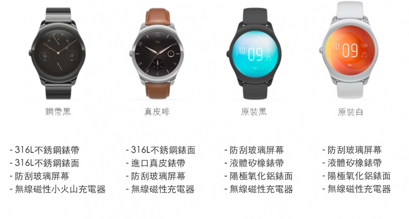 Ticwatch 2 全球CP值最高的智能手錶 鋼帶黑