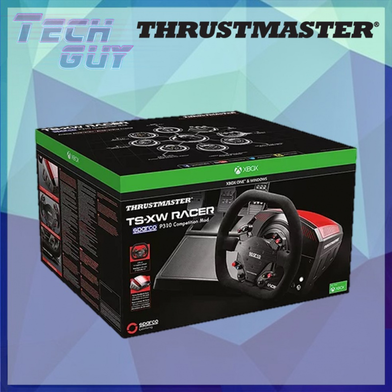 Thrustmaster【TS-XW】Racer Sparco P310 Competition Mod 麂皮方向盤+腳踏