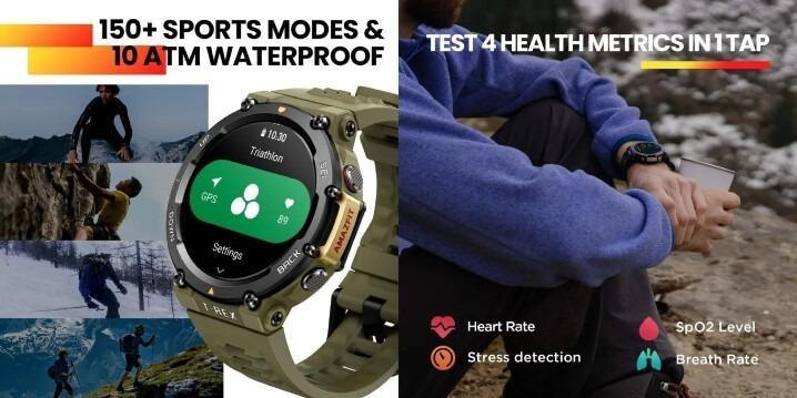 Amazfit T-Rex 2 Rugged Outdoor GPS Smartwatch 智能手錶