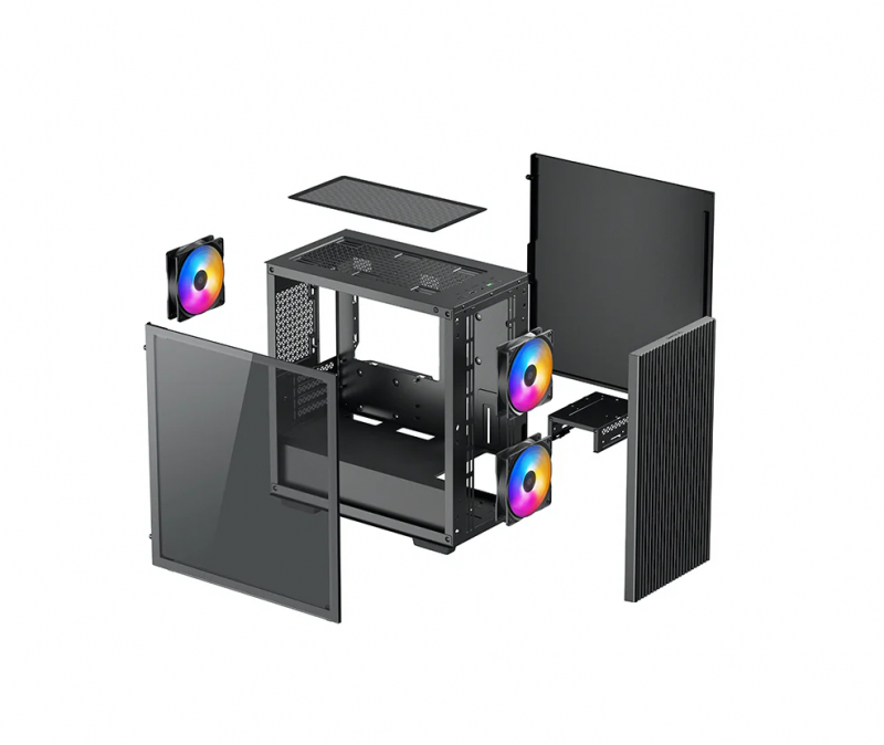 DeepCool MATREXX 40 3FS MATX Tower Case (w/Tempered Glass & 3 x LED Fans) DeepCool MATREXX 40 3FS MATX Tower Case (w/Tempered Glass & 3 x LED Fans)