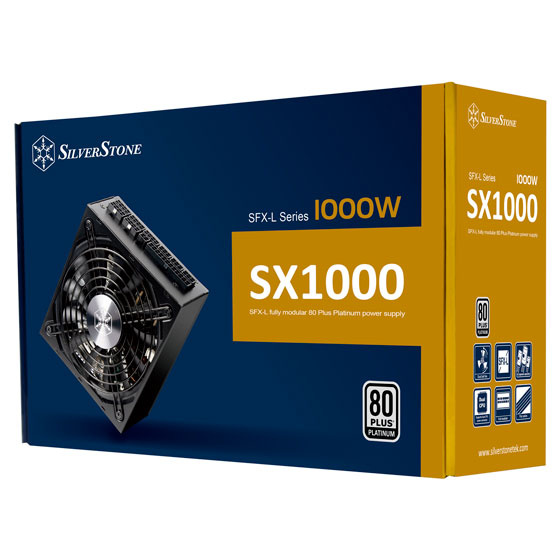 SilverStone SX1000 Platinum 80 PLUS白金牌認證1000W SFX-L全模組電源 SilverStone SX1000 Platinum 80 PLUS白金牌認證1000W SFX-L全模組電源