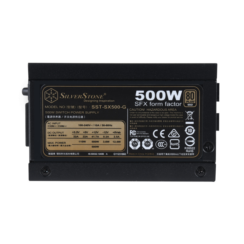 SilverStone SFX Form Factor 500W 80Plus Gold SilverStone SFX Form Factor 500W 80Plus Gold