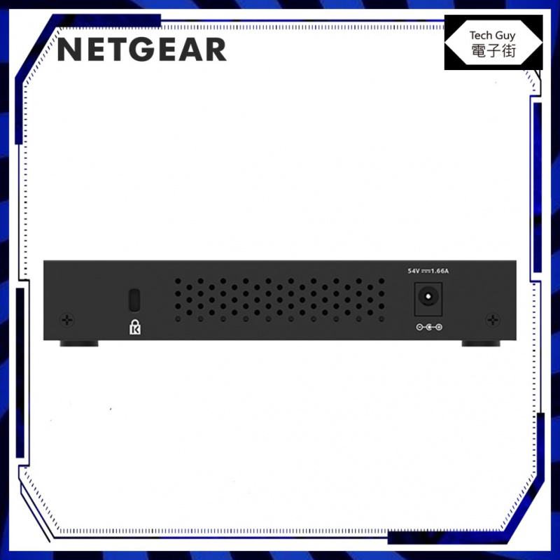 Netgear【GS305PP】4-PoE 83W 5-Port Gigabit 網絡交換機