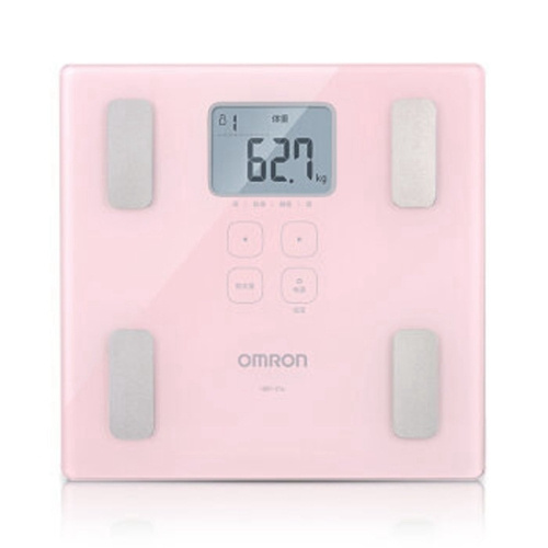 OMRON 歐姆龍體重體脂肪測量器(粉紅色) HBF-214 體脂磅，電子脂肪磅，歐姆龍磅，電子磅，智能磅