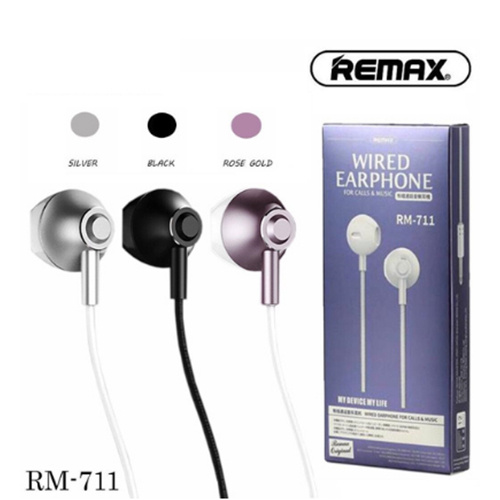 Remax RM-711 Original Earphone | Noise Cancelling Wired Headset